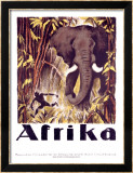 Afrique Estampe encadrée par Otto Baumberger