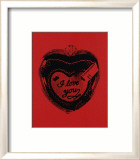 Heart, c.1984 (I Love You) Affischer av Andy Warhol