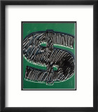 Dollar Sign, c.1981 (Black on Green) Kunstdrucke von Andy Warhol