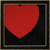 Heart, c.1979 (Red on Black) Prints by Andy Warhol