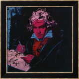 Beethoven, c.1987 (red face) Kunstdrucke von Andy Warhol