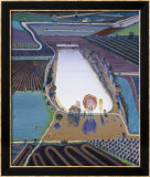 Ponds and Streams Póster por Wayne Thiebaud