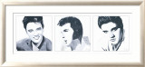 Elvis Triptych Póster por Bob Celic