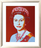 Reigning Queens: Queen Elizabeth II of the United Kingdom, c.1985 (blue face) Kunstdrucke von Andy Warhol