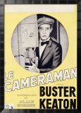 Le Cameraman with Buster Keaton Lámina giclée enmarcada