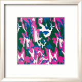 Camouflage, c.1987 (pink, black, blue) Plakat af Andy Warhol