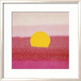 Sunset, c.1972 (hot pink, pink, yellow) Posters par Andy Warhol
