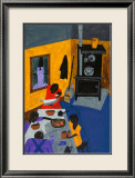 Voici une famille vivant à Harlem (1943) Poster par Jacob Lawrence