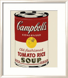 Campbell's Soup Can, c.1962 (Old Fashioned Tomato Rice) Pósters por Andy Warhol Campbell's Soup Can, c.1962 (Old Fashioned Tomato Rice) Pósters por Andy Warhol