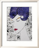 Female Head with Stamps, c.1959 Posters par Andy Warhol