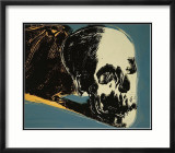 Skull, c.1976 (yellow on teal) Prints by Andy Warhol