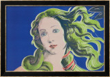 Geburt der Venus – Lila Kunstdruck von Andy Warhol