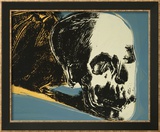 Skull, c.1976 (yellow on teal) Art par Andy Warhol
