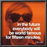 Fifteen Minutes Prints by Andy Warhol