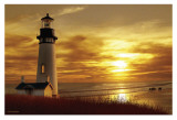 Lighthouse at Sunset Kunstdruck von Carlos Casamayor
