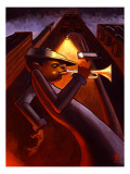 Solo nocturne reproduction procédé giclée par Justin Bua