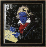 Beethoven, c.1987 (blue face) Konst av Andy Warhol