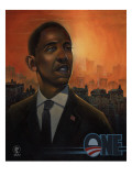 Obama reproduction procédé giclée par Justin Bua