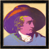 Goethe Red and Black Poster by Andy Warhol