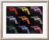 Gun, c.1982 (many/rainbow) Pôsters por Andy Warhol