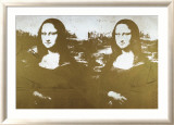 Two Golden Mona Lisas Art by Andy Warhol