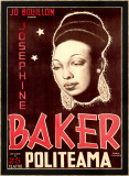 Josephine Baker Lámina giclée enmarcada por Soler Josephine Baker Lámina giclée enmarcada por Soler