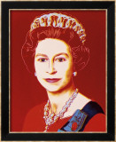 Reigning Queens: Queen Elizabeth II of the United Kingdom, c.1985 (Light Outline) Poster von Andy Warhol