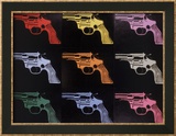 Gun, c.1982 (many/rainbow) Kunstdruck von Andy Warhol