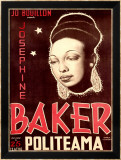 Josephine Baker Lámina giclée enmarcada por Soler Josephine Baker Lámina giclée enmarcada por Soler