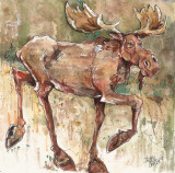 Moosing Along Poster von Jamie Carter