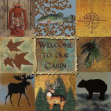 Welcome to Our Cabin Plakat af Karen Lees