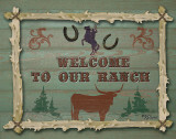 Welcome to Our Ranch Affiches par Karen Lees