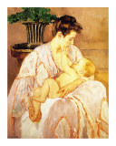 Mère et enfant Reproduction procédé giclée par Mary Cassatt