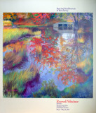 Red Trees and Bridge Prints by R. Weidner