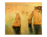 Rocks at Sea Giclee Print by Claude Monet
