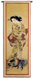 Lady with a Dog Wall Tapestry by Joryu 