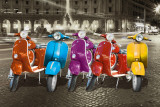 Vespas - Rome Posters