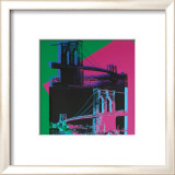 Brooklyn Bridge, c.1983 (Green, Blue, Pink) Affiches par Andy Warhol