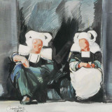 Sur le Pas de la Porte Prints by Maryvonne Jeanne-Garrault