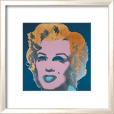 Marilyn, c.1967 (On Peacock Blue, Pink Face) Posters par Andy Warhol