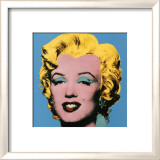 Marilyn Monroe – Blau, 1964 Kunstdrucke von Andy Warhol
