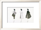 Three Female Fashion Figures, c.1959 Poster von Andy Warhol