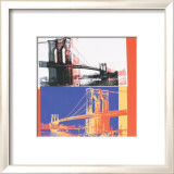 Brooklyn Bridge, c.1983 (black bridge/white background) Posters par Andy Warhol