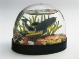 Close-Up of a Snow Globe with Underwater Scene Photographic Print