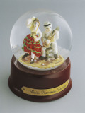 Close-Up of Figurines of Dancers in a Snow Globe Photographic Print