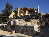 Old Ruins of a Palace, Palace of Minos, South Propylaea, Knossos, Crete, Greece Photographic Print by De Agostini
