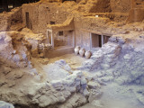 High Angle View of Old Ruins of a Building, Akrotiri, Santorini, Cyclades Islands, Southern Aegean Photographic Print by De Agostini