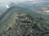Aerial View of a Structure on a Hill, Lagarina Valley, Rivoli Veronese, Province of Verona, Veneto Photographic Print by G. Gnemmi