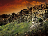 Old Ruins of a Wall, Tiryns Walls, Tiryns, Peloponnesus, Greece Photographic Print by De Agostini