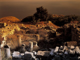 High Angle View of Old Ruins, Ancient Thera, Santorini, Cyclades Islands, Southern Aegean, Greece Photographic Print by De Agostini
